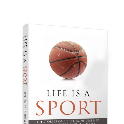 Create a Book Cover for a Sports Book that teaches life skills learned