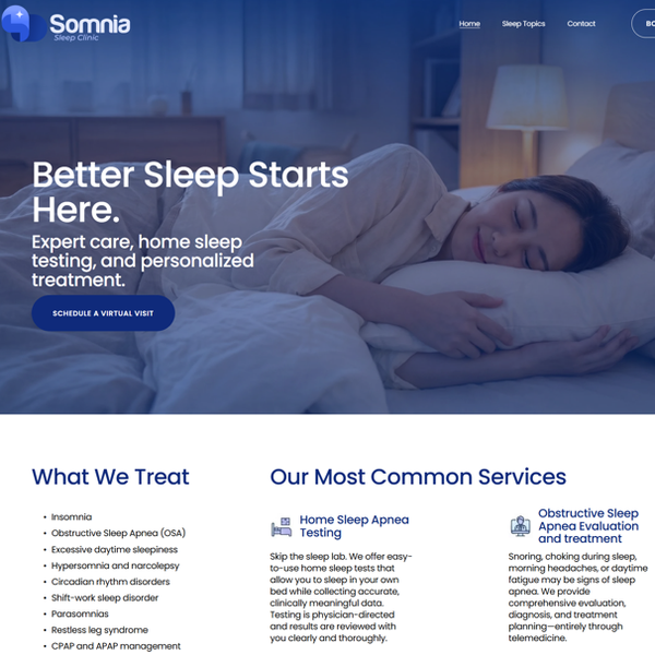 Optimisation of Somnia sleep clinic
