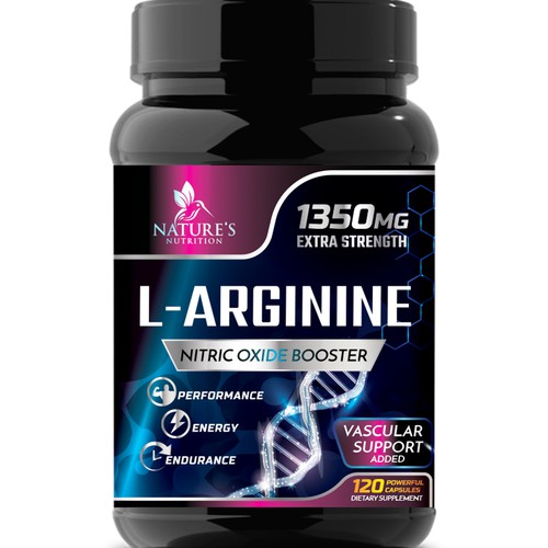 Powerful L-Arginine Capsules Design Needed for Nature's Nutrition Design by Wfemme