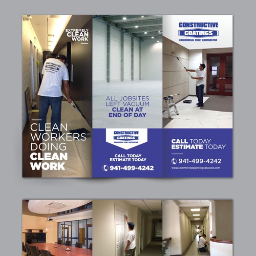 Commercial painting company brochure ad contest, looking for clean crisp look Design von Dzine Solution