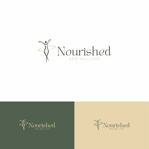 Modern minimalist creative logo design for nutrition business Design by andidani