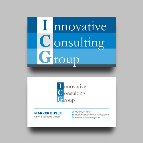 Design di ICG Business Cards di Shila Rani Das