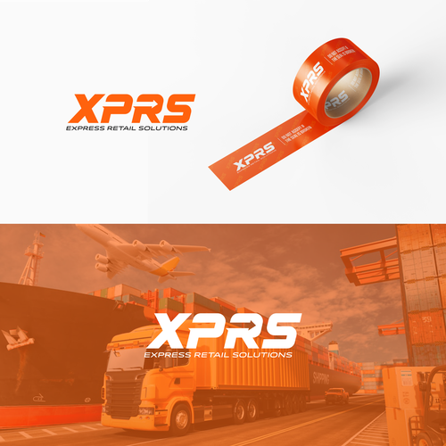 XPRS Express Retail Solutions Logo. Mass distribution company Design by bayudaswara