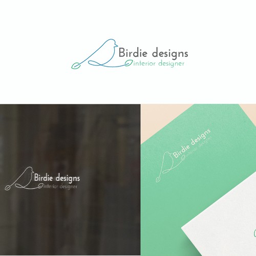 simple design logo to attract sophisticated clients for interior design and architecture Design by BerNadettke