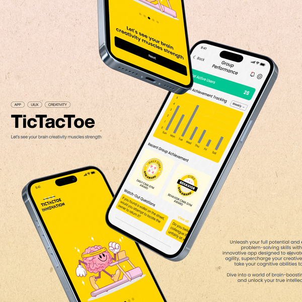 Mobile App Design for Mind Game App