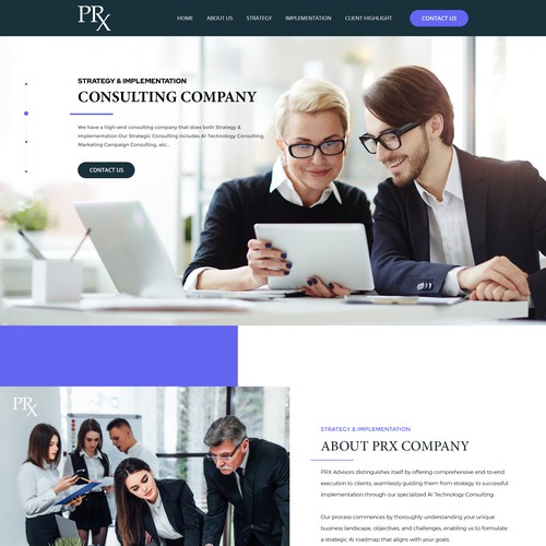 High-End Consulting Website Design Design by Smashing Boys