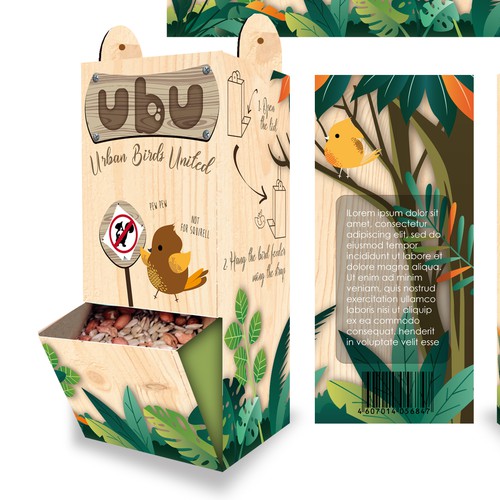 Fun Bird Feeder Box Design Design by Naturalcom