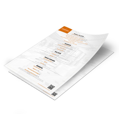 Menu contest entry by e^design