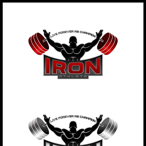 Create a bada$$ logo for IRON ATHLETE  - a sport performance training gym Design by Pretorian (MMA)