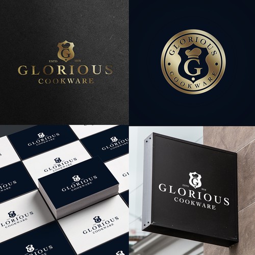 Luxury Cooking Logo and Icon Design by La Maison Des Lena
