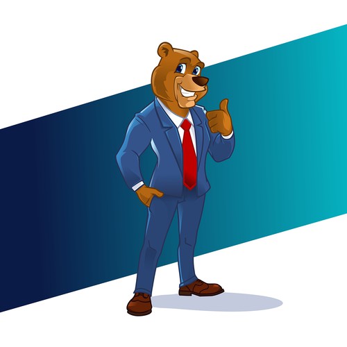 Cartoon Bear Mascot for Law Firm! Design by hasahatan