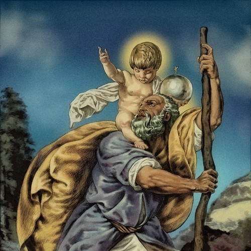 Create An Inspirational Image of St. Christopher Design by Raz3rKid