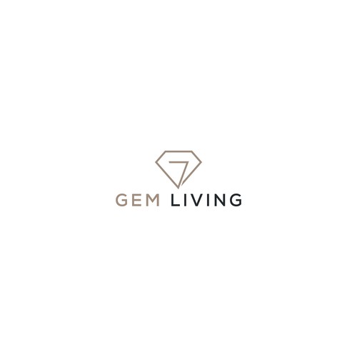 Geometrical, minimalist, modern brand design for Gem Living Design by Mittpro™ ☑