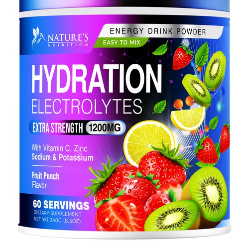 Hydration Electrolytes Design Needed for Nature's Nutrition Design by UnderTheSea™
