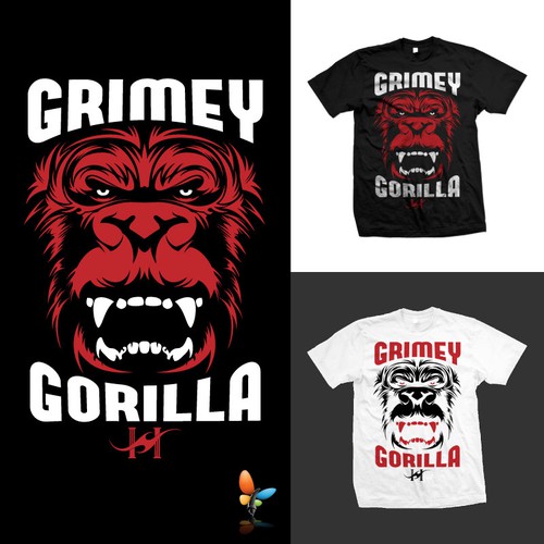 MMA Fighter Tshirt For Grimey Gorilla Design by betterfly