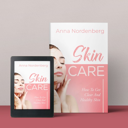 skincare book to help people with unwanted skin issues such as acne .... Design by sheergenius