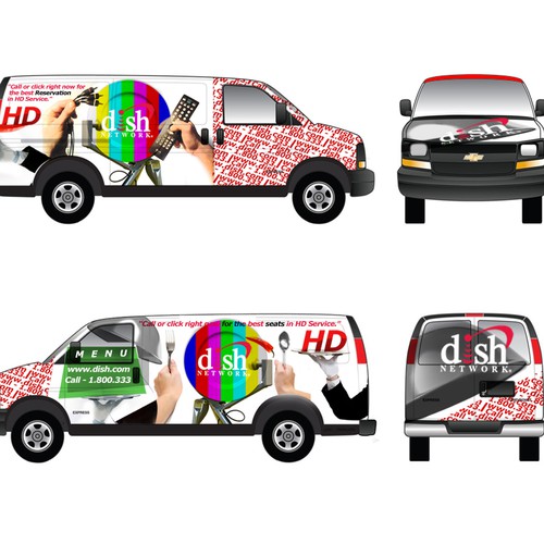 Diseño de V&S 002 ~ REDESIGN THE DISH NETWORK INSTALLATION FLEET de ArtDsg