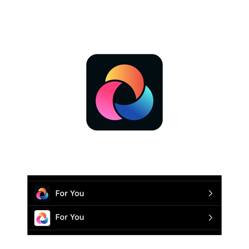 For You social media algorithm icon (app icon) Design von Luckart.id