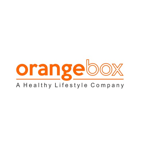 New Orange Box Fitness Logo Design by Harleen™