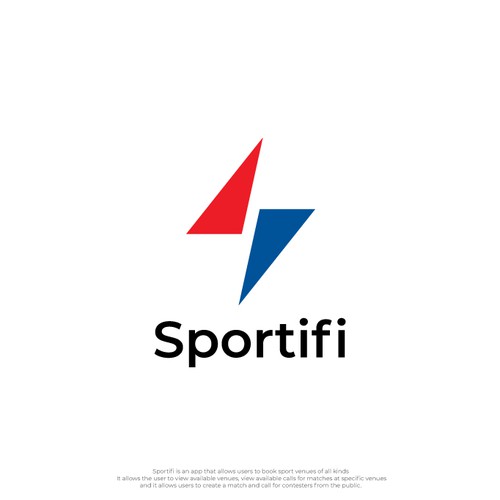 Design a sport app logo; app used for venue booking and player matching Design by ---Dix---