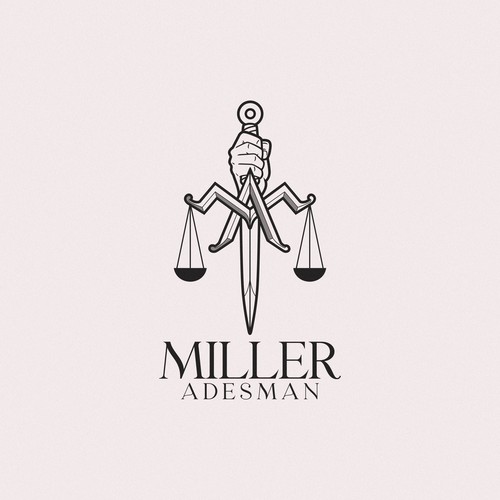 Law firm logo design so trendy and cool people would get it tattooed. Design by AiPASSION©️