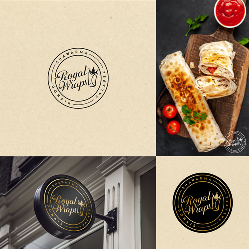 Logo for a fast food restaurant specializing in wraps. Design réalisé par adipvtra™