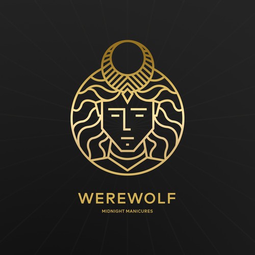 99d: Werewolf Midnight Manicures logo Design by azyrusmax