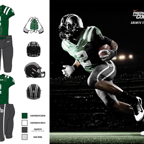 Diseño de Design Dartmouth College's Future Football Uniforms de Fooser