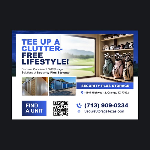 Eye-catching Illustration for Self Storage Ad in Golf Scorecard Design by vsardju