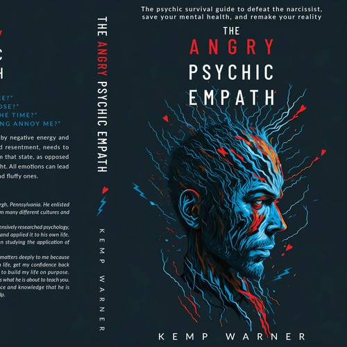 Non-traditional book cover combining the spirit and anger Design by iMAGIngarCh+