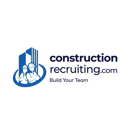 constructionrecruiting.com logo to appeal to construction companies who need to find great talent Design by Mr.CreativeLogo