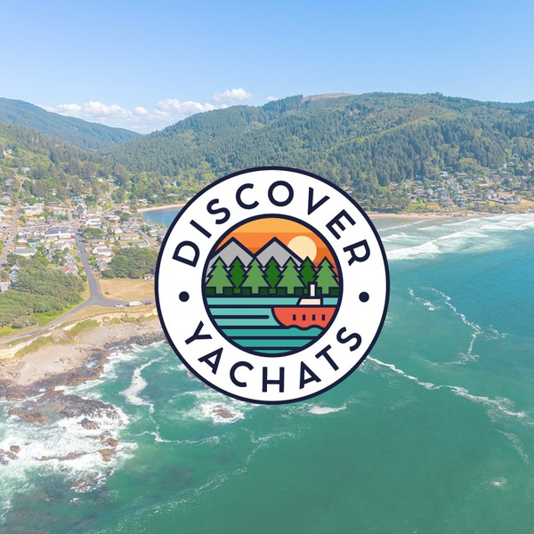 Diseño de xabaras titulado "Discover Yachats"