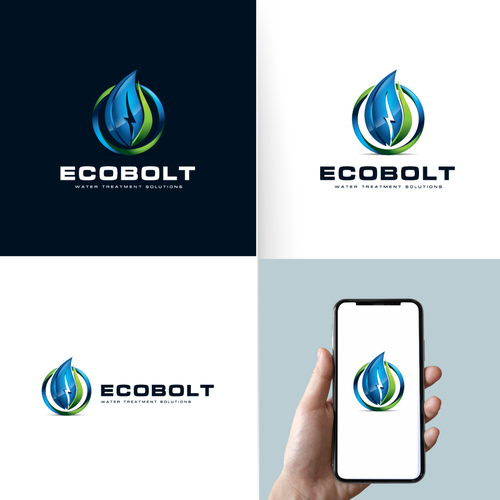 Design a logo for ECOfriendly water treatment solution that uses electricity instead of chemicals Design réalisé par Rr_28