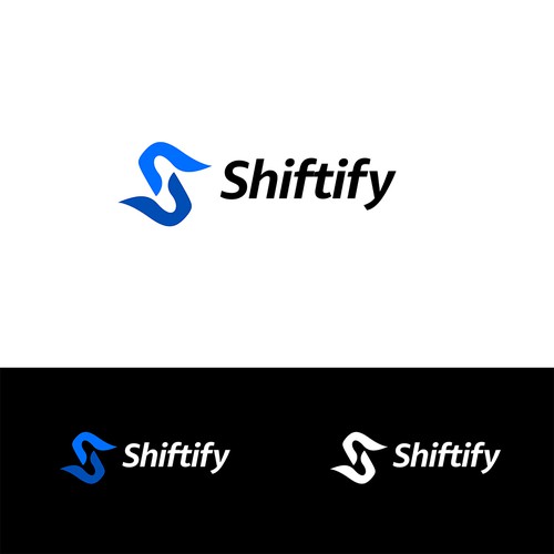 Minimalist and modern logo design for modern work shift management application Design by Devedi