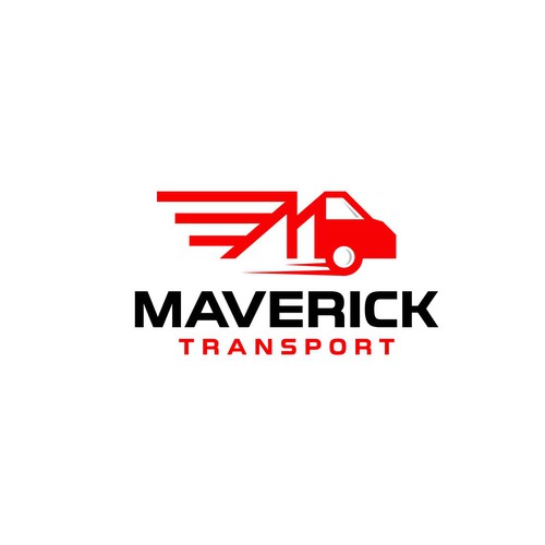 Bold logo for Maverick Transport Design by Canis Dirus