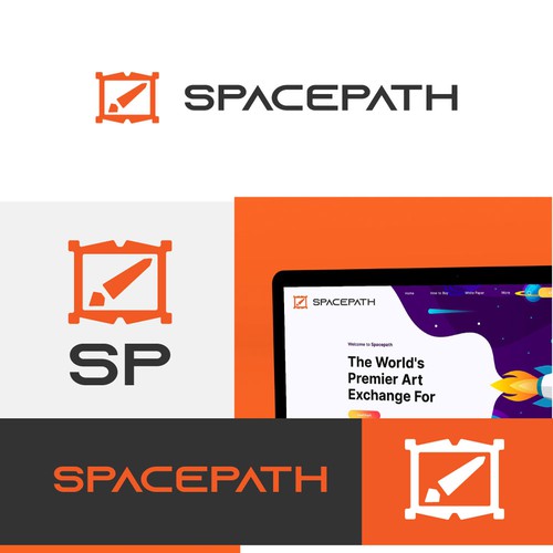 コンペ「SpacePath Logo Contest winner will receive $500」のデザイン by Saujanyaさん 