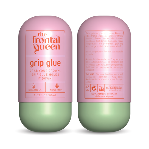 Design Wig Glue Product label  for a Viral Gen Z hair brand! Design réalisé par Sayyed Jamshed