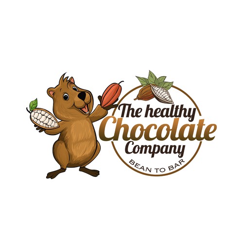 The Healthy Chocolate Company needs our happy mascot to be drawn and immortalised. Design by patpinky