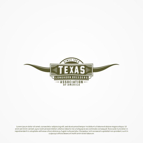 Design a vintage yet modern logo for Texas Longhorn Breeders Association Diseño de PLUS S Studio / +s