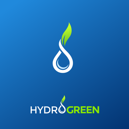 Sleek bold logo for hydroseeding company water droplet/grass Design by Zaikh Fayçal