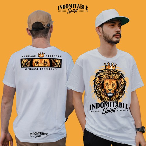 Lion tshirt design to inspire men to greatness Design by M E L O