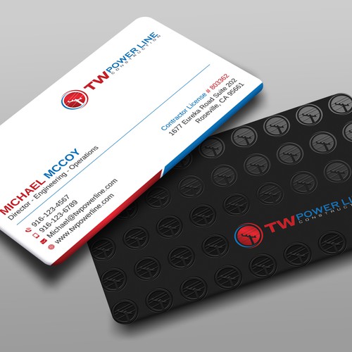 Business Card for a high voltage company Design by prosenjit_P