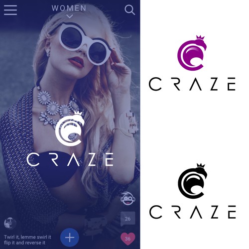 Sophisticated, luxury, edgy social shopping app icon/logo Design by hasnagraphics