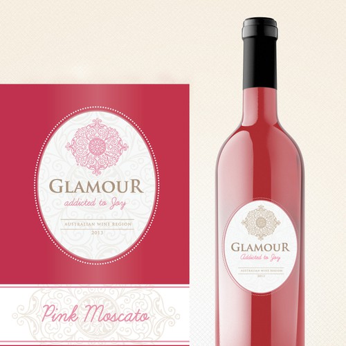 pink moscato wine bag