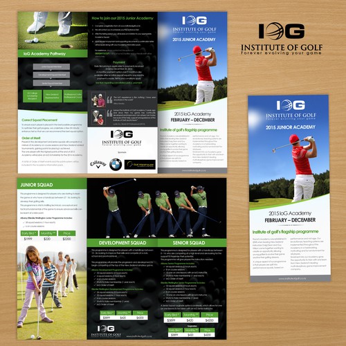 Institute of Golf want you! please design our Academy Flyer! Design by Yiga194