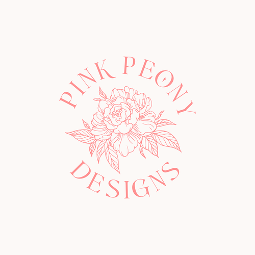 Pink Peony Designs Logo Contest Design by Lunna Maslo