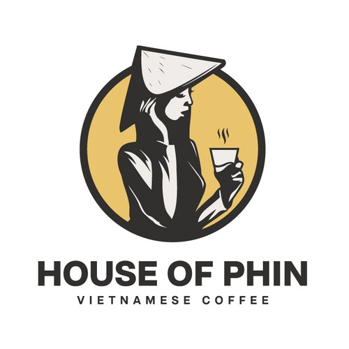 Creative coffee shop logo for Vietnamese Coffee Design by honeyjar