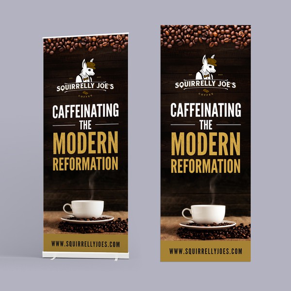 Design by Sezt titled "Squirrelly Joe's Coffee"