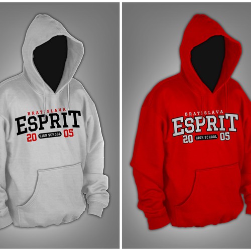 High school hoodie design for premium merch Clothing or apparel contest