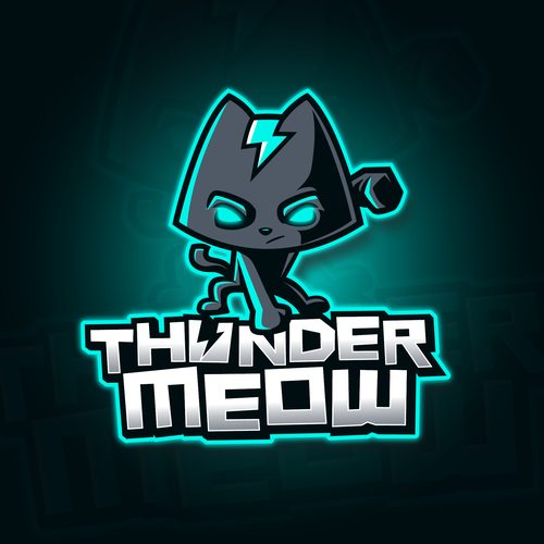 Need a logo for an up-and-coming gamer, thundermeow Design by Rock N Draw